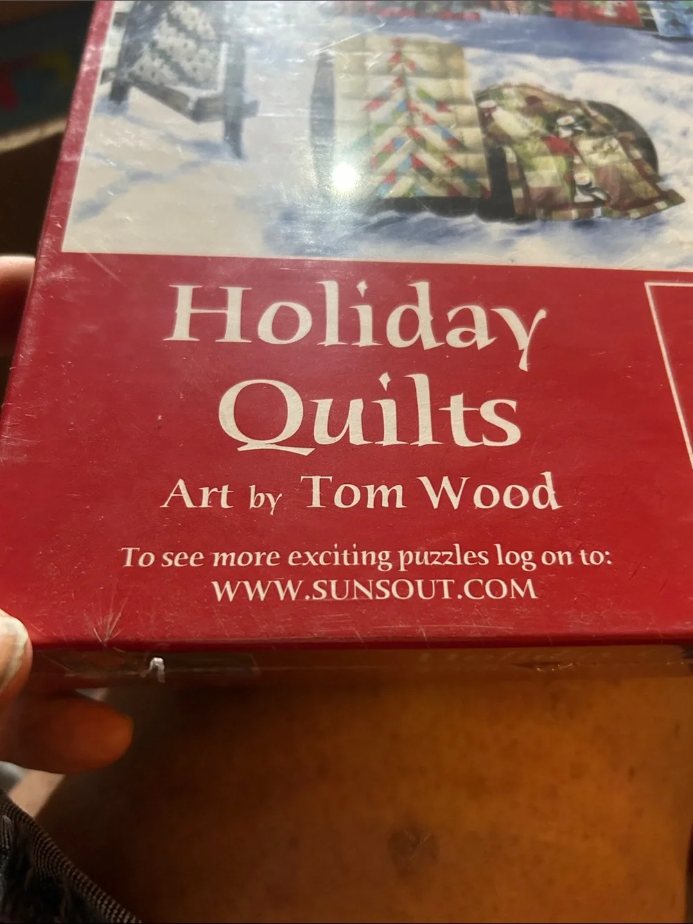 Holiday Quilts 1000-Piece Jigsaw Puzzle - Red